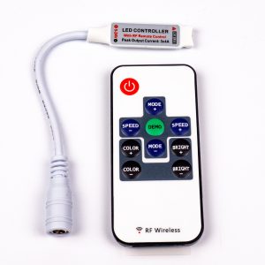 LED Szalag Vezérlő Mini 10 Gombos RGB 3 Csatornás RF 5V-24V 12A 144W/288W LC-MRGBRF