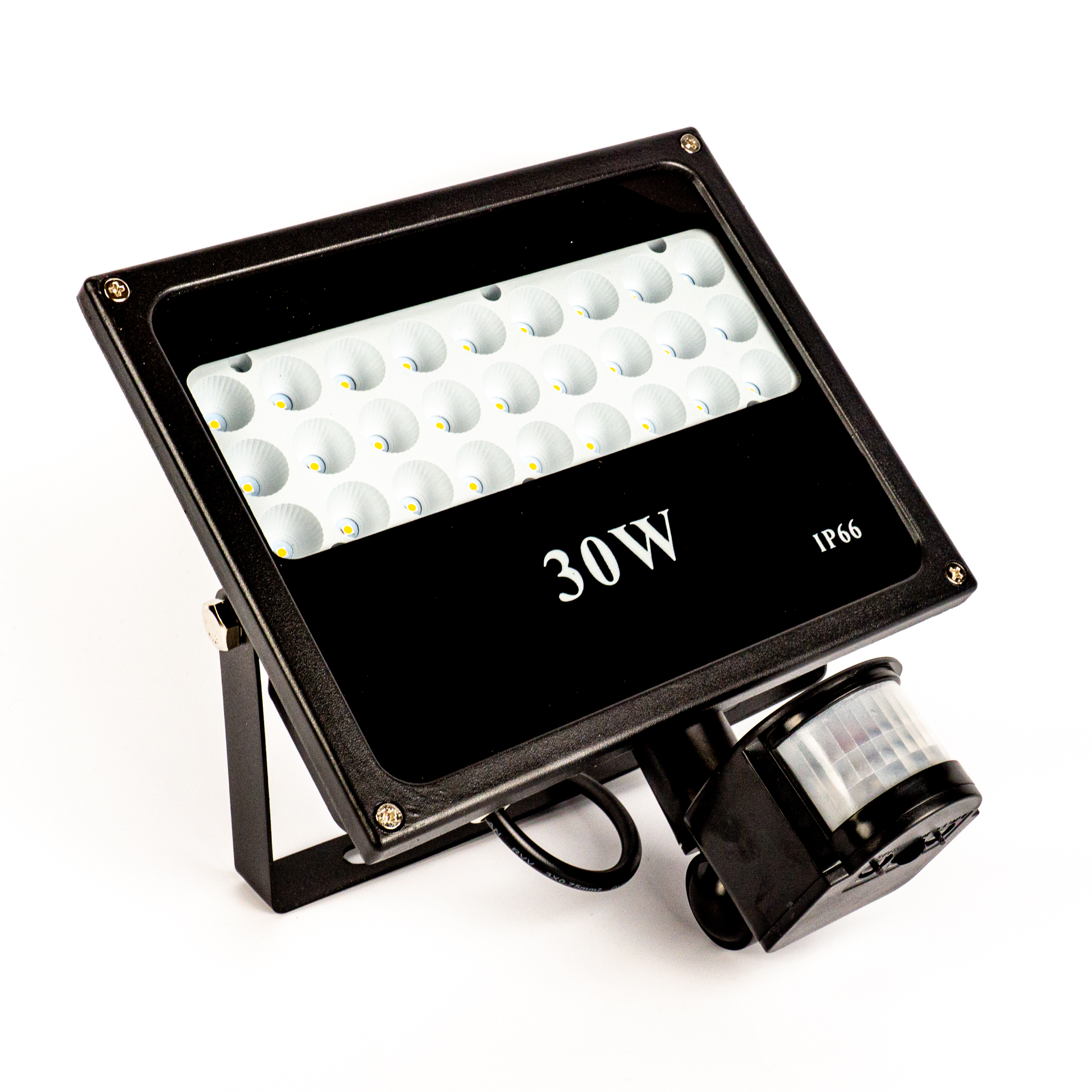 LED Reflektor Prémium 30W Mozgásérzékelővel Meleg Fehér