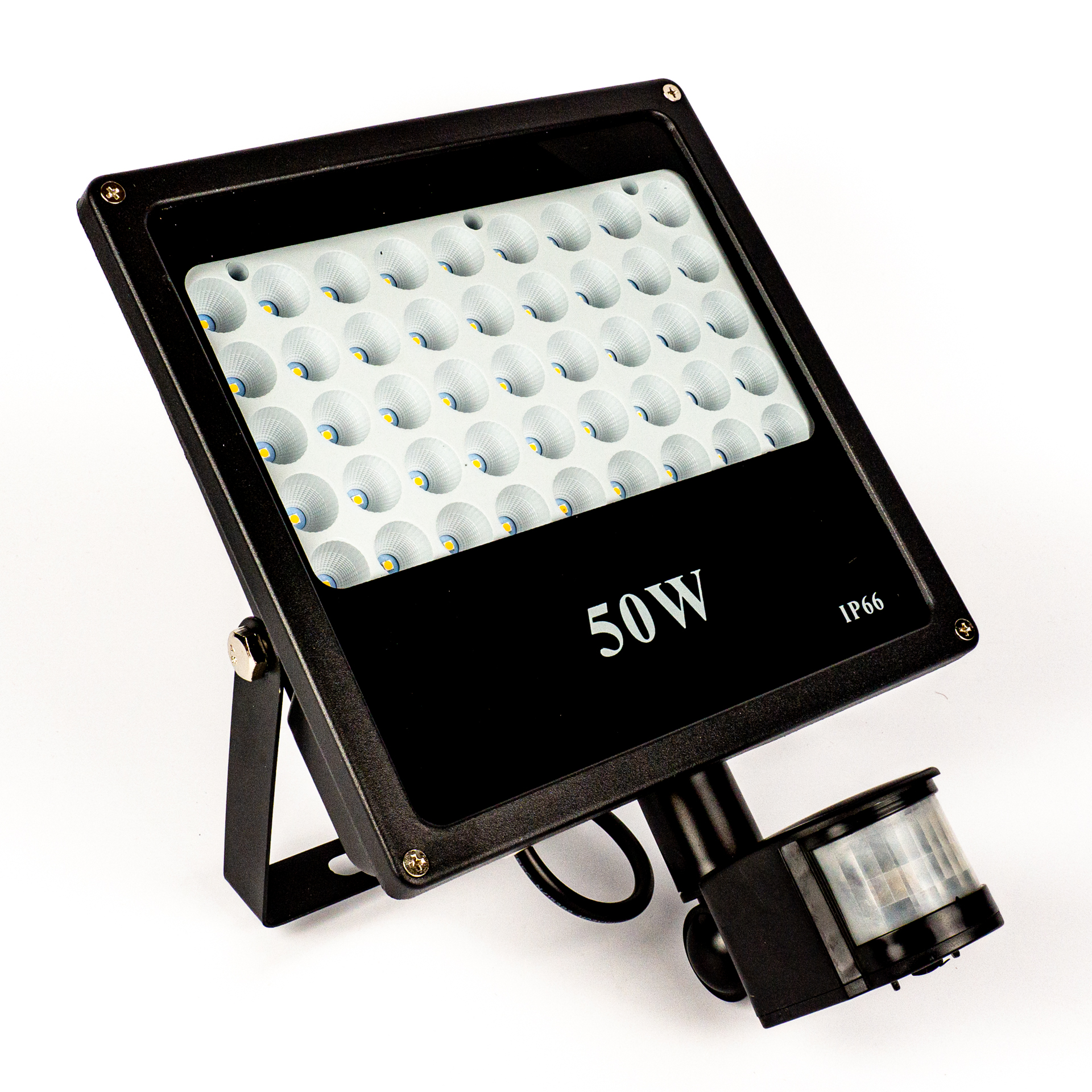 LED Reflektor Prémium 100W Mozgásérzékelővel Meleg Fehér
