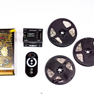 LED Szalag Szett 15 Méter Beltéri Meleg Fehér 5050 60 LED/M RF LSS-15WRF